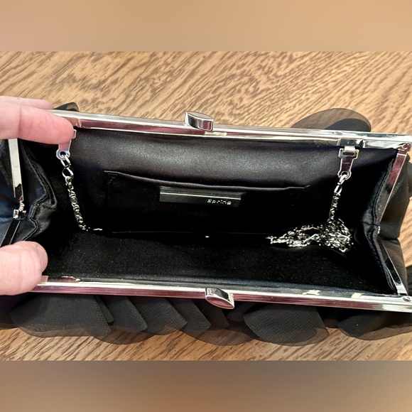 Call it Spring Black Ruffle Clutch - Picture 6 of 8